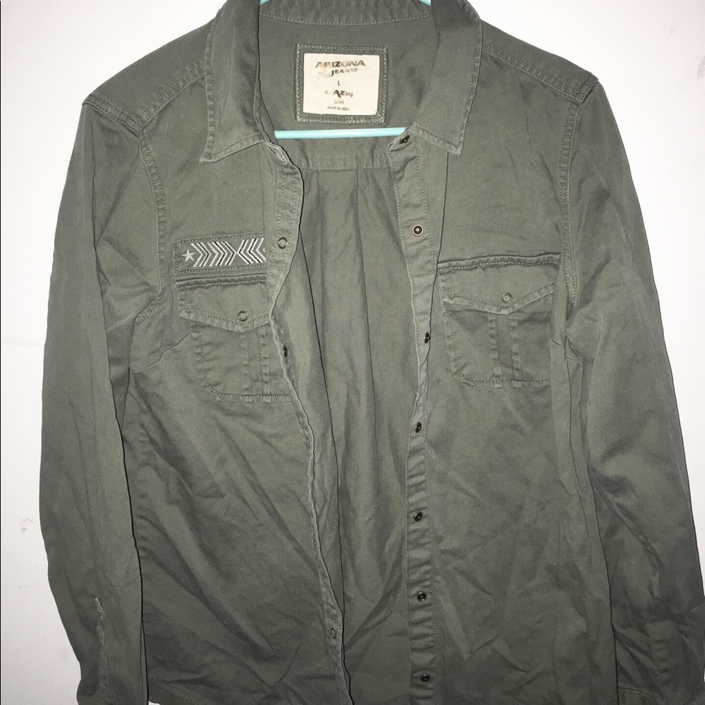 Olive green jean jacket!